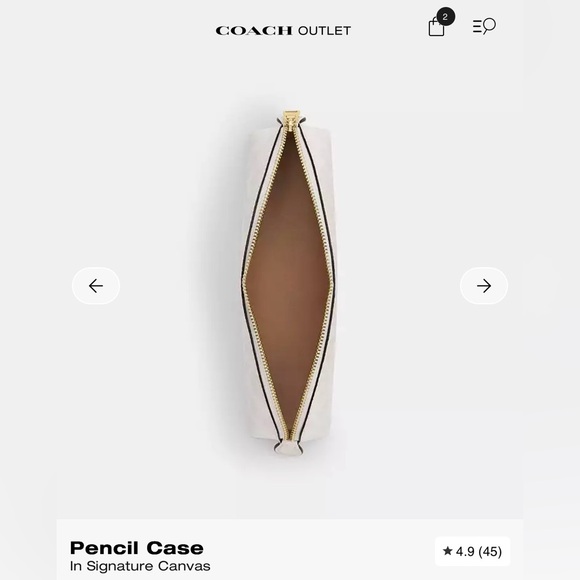 Coach Notebook & Pencil case in Chalk / White - Picture 14 of 15